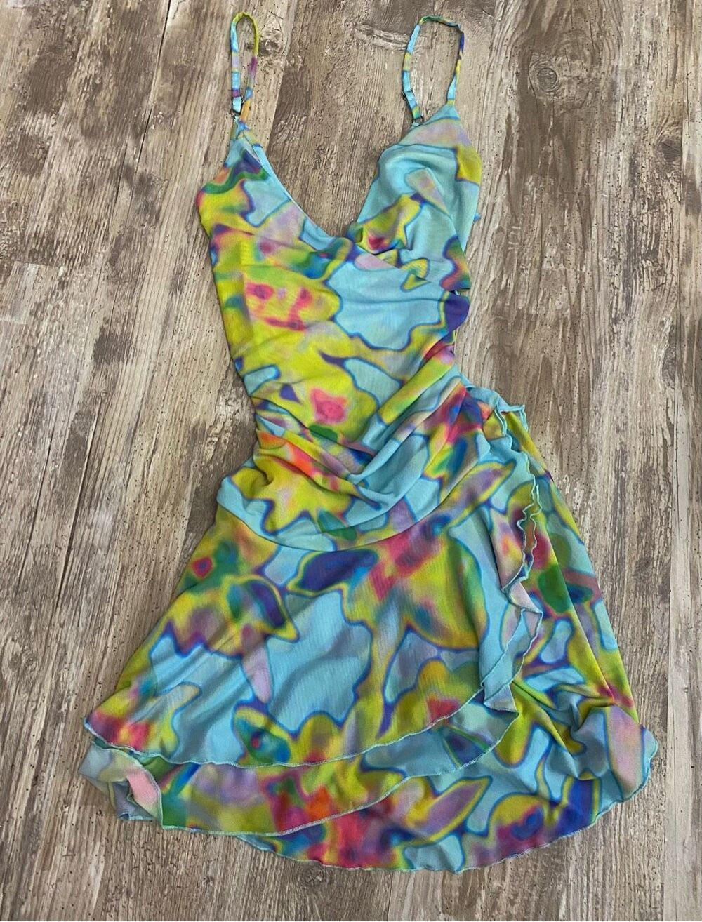 Silence + Noise Urban Outfitters Tie Dye Mini Dress Sz S